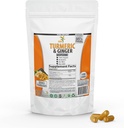 Ginger, BioPerine Black Pepper, 95 % Curcuminoids, 95 % Standardized Curcuminoids & Bioperine for Potency & Absorption, Tumeric Supplement, 미국 - 100 Veggie 캡슐