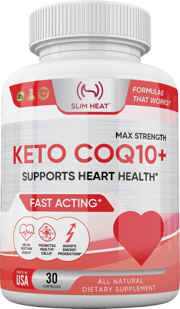 CoQ10 200mg - 여자와 남자를 위한 빠른 흡수 공식 - 건강한 심장을 지원합니다 - 모든 자연적인 Coenzyme Q10 보충교재 - 미국에서 만드는 비 GMO - 30 일 공급