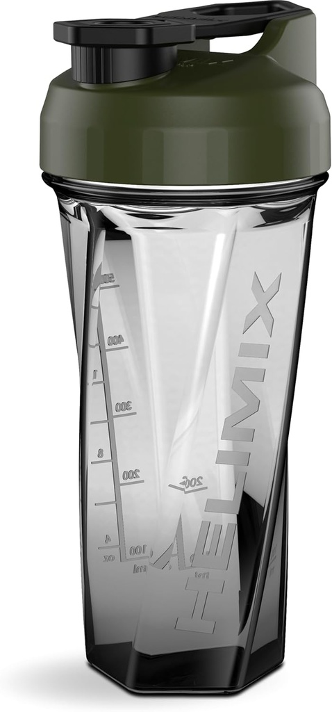 HELIMIX 2.0 Vortex Blender Shaker Bottle Holds upto 28oz | Blending Ball or Whisk | USA Made | 휴대용 Pre Workout Whey Protein Drink Shaker Cup | 믹스 칵테일 스무디 쉐이크 | 톱 랙 안전