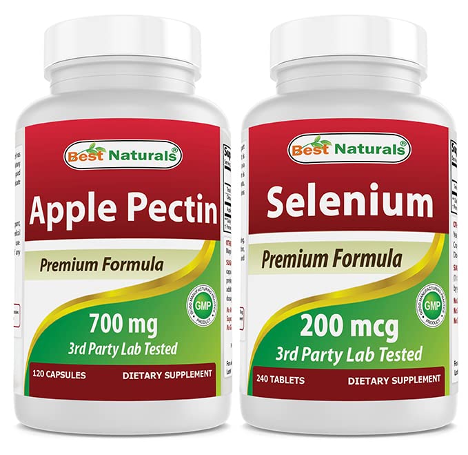제일 자연적인 Apple Pectin 700 mg & 셀렌 200 mcg