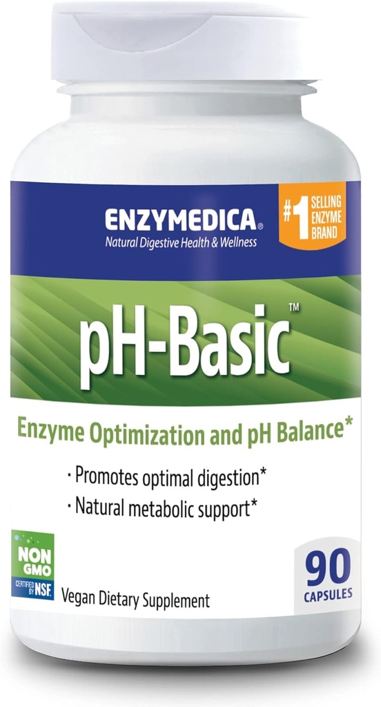 Enzymedica, PH-Basic는, 소화 효소, 영양소 & 허브, 건강한 소화 & PH 균형, 90 조사 - FFP를 포함합니다
