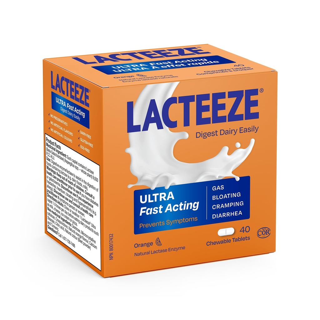 Lacteeze Ultra Digestive 효소 모자