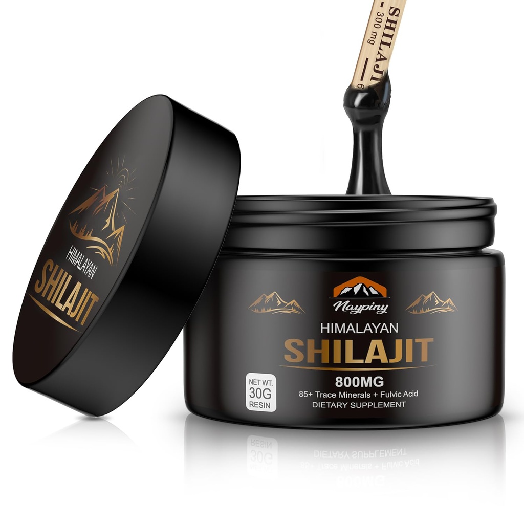 Shilajit 순수한 Himalayan 유기 수지 - 800mg Fulvic 산을 가진 금 급료 Shilajit 수지 & 에너지, 힘 & Immunity, 남자 & 여자를 위한 Shilajit, 800mg를 위한 85+ 추적 무기물 단지