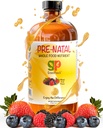 여성을 위한 유기 액체 전염성 비타민 - Prenatal Iron & Folate, 여성을 위한 전 Natal Multivitamin, 여자의 Prenatal Multivitamin, Vegan Prenatals Halal Kosher 친절한 Prenatal 비타민, 32의 서빙