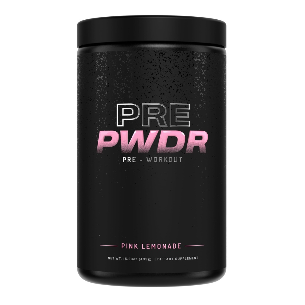 PWDRS 전 운동 분말, 에너지, 펌프, 내구시간 및 힘을 위한 모든 자연적인 전 운동, Caffeine (Pink Lemonade)와 더불어