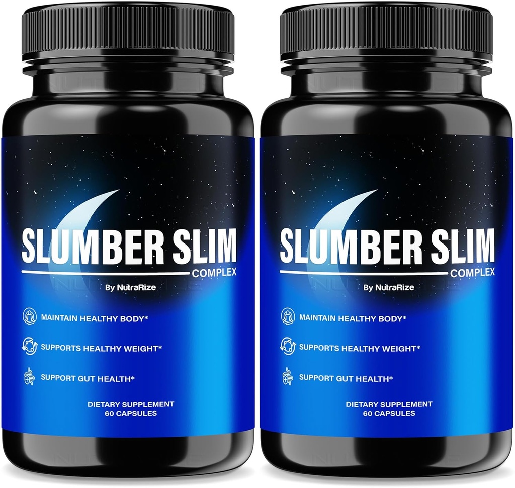(2 팩) Slumber 슬림 체중 감량, 공식 SlumberSlim Complex 공식, 피트니스 및 전반적인 웰빙, 프리미엄 Keto 캡슐, 슬러브 슬림 리뷰 (120 캡슐)