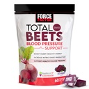 Force Factor Total Beets Blood Pressure Support는 Beet Powder, Heart-Healthy Energy의 Great-Tasting Beets Chewable 및 증가 된 Nitric 산화물, 60 Chews와 함께 보충합니다.