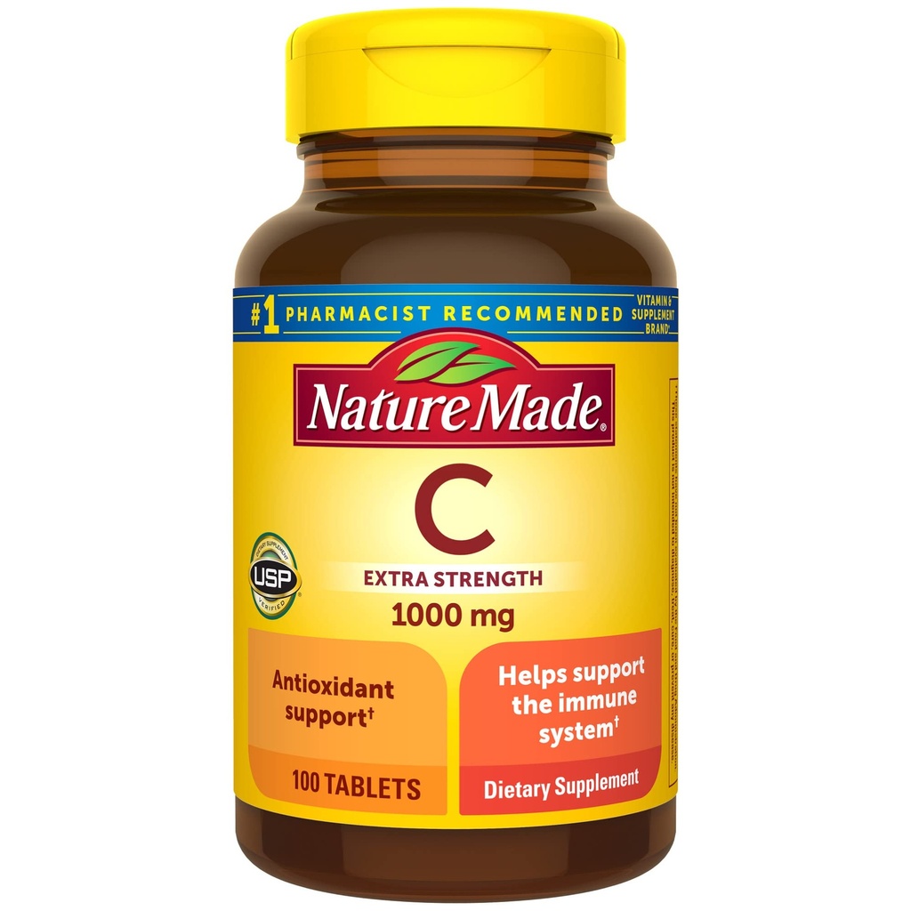 성격은 여분 힘 비타민 C 1000 mg, 면역 지원을 위한 규정식 보충교재, 100개의 정제, 100개의 일 공급을 만들었습니다