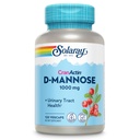 CranActin Cranberry Extract와 함께 SOLARAY D-Mannose 1000mg - 비타민 C가있는 D Mannose 및 Cranberry 보충 - Urinary Tract Health - Vegan, 60 일 보증