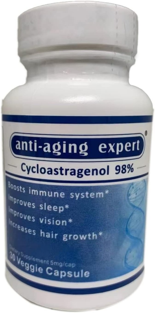 Cycloastragenol 98% Micronized Telomere는 5mg의 30의 채식 캡슐, 1개의 병을 보충합니다
