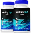 (2 팩) Virtility Up 환약, 남자를 위한 공식 VirtilityUp, 지원 에너지, 체력 및 성과, 전반적인 웰빙, 남성 캡슐 검토, 우수한 공식 (120의 캡슐)를 위한 모든 자연적인 지원
