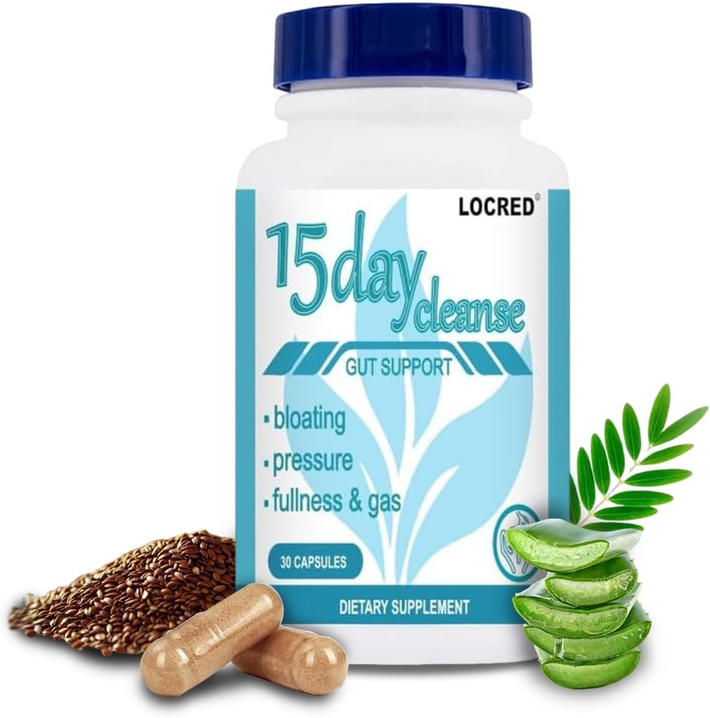 15 일 Cleanse 캡슐,콜론 Cleanse Detox 및 여자 & 남자를위한 Gut 건강,세나와 함께, Cascara Sagrada & Psyllium Husk,30 캡슐