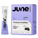 밸런스 + 릴리프 | 무드 및 스트레스에 대한 빠른 용융 사전 + Probiotic - 블랙 베리 맛, 30 분말 향