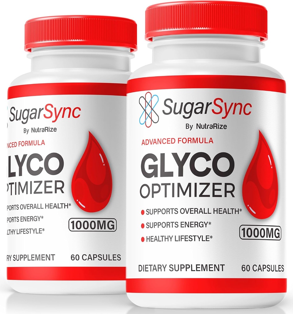 NutraRize (2 팩) 설탕 Sync 글리오 Optimizer 캡슐, 공식 SugarSync 글리오 Optimiser, 설탕 Sync 합동 Optimizer, 설탕 Sync Gluco Cleanse 공식, SugarSync 글리콜 리뷰 (120 캡슐)
