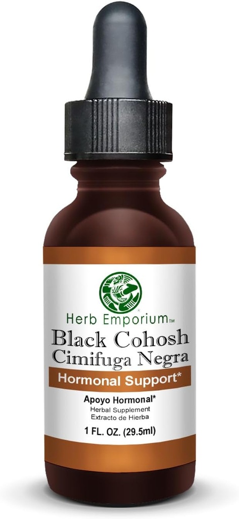 허브 Emporium Black Cohosh Root Extract 1fl. oz. (29.5 ml) 초본 보충 Hormonal 지원 (1 팩)