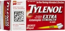 Tylenol 여분 힘 고통 Reliever & Fever 흡진기 Caplets-100 조사