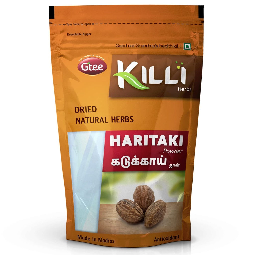 KILLI Haritaki | 가덕카이 | Myrobalan | 카라카야 | 단테리아 chebula | 하드 파우더, 100g