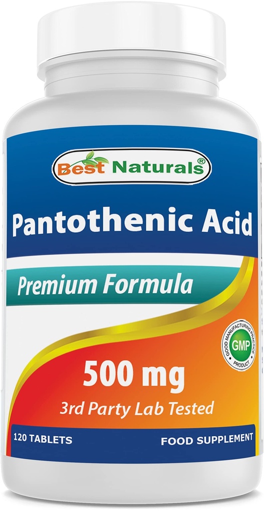 제일 자연적인 Pantothenic 산 500 mg 120의 정제