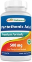 제일 자연적인 Pantothenic 산 500 mg 120의 정제