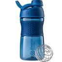 BlenderBottle SportMixer Shaker Bottle Perfect for Protein Shakes and Pre Workout, 20-Ounce, 해군