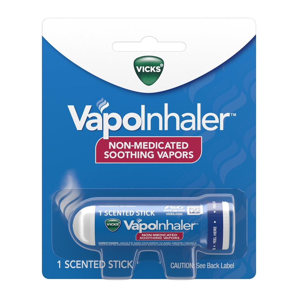 Vicks VapoInhaler, 휴대용 Nasal 흡입기, 비 전용, 소싱 증기, Menthol 냄새, 1 개