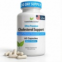 Cholesterol 보충교재 - 정상적인 콜레스테롤 수준을 지원하는 All-Natural 성분. Optimal 순환을 지원합니다. 60 캡슐