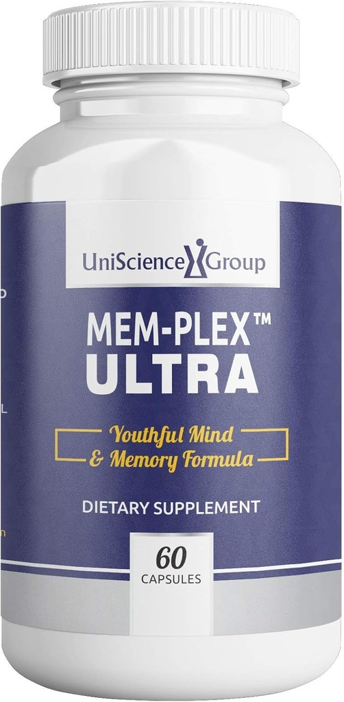 Mem-Plex Ultra, 인스phatidyl Serine, Bacopa Monniera 추출물 및 Neurofactor 전체 커피 과일 추출물, 60 캡슐을 가진 자연적인 기억 지원 보충교재
