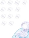 12 PCS 실리콘 포드는 Navage Nasal 배려, 쉬운 가동 (백색)를 위한 소금을 보충합니다