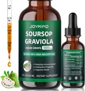 Graviola Soursop 잎 추출물 액체 - Soursop Bitters 액체, Immune Boost, Relax, Liver 및 Sleep, Vegan, Sugar & Gluten 무료, 98 % 흡수율, 천연 맛, 2 개월 공급 60ML