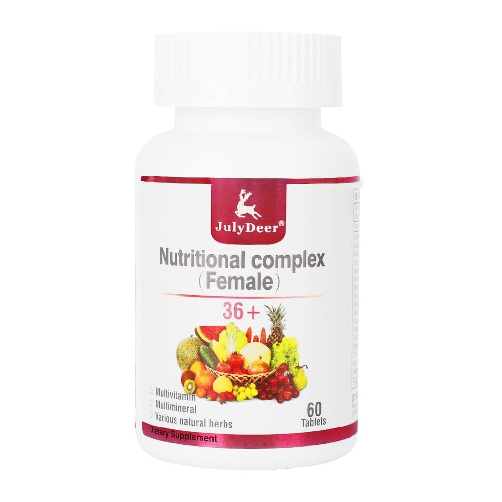 여자를 위한 1개의 매일 Multivitamin - 비타민 A, C, D, E 및 B 복합체, 아연 & Immunity를 위한 비타민, 에너지, 머리, 피부 & 못 - 60의 정제를 가진 완전한 Multimineral & Multivitamin