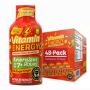 비타민 에너지 Focus+ 여분 힘 에너지 탄 열대 주입 48 팩, 260mg 자연적인 카페인, B 비타민, CoQ10, 아미노산, 초점, 생산력 & 명확성, 영 설탕, 글루텐 자유로운, 1.93 fl oz