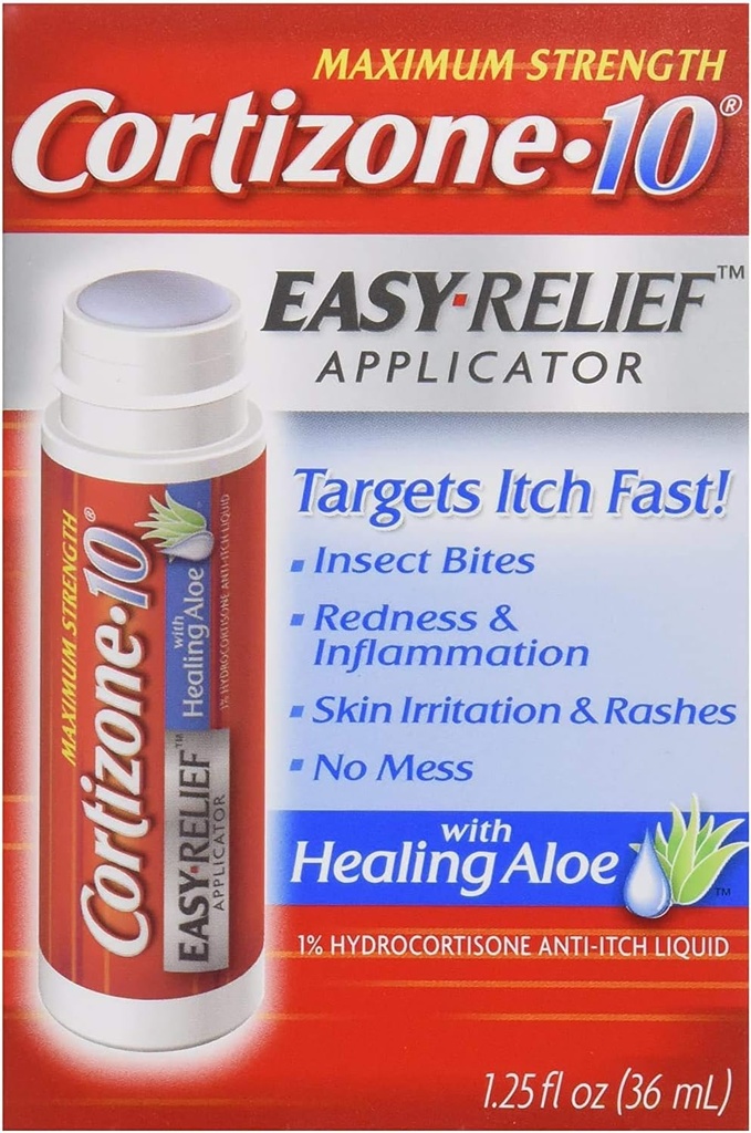 Cortizone 10 Hydrocortisone 반대로 Itch 액체 1.25 fl oz (포장 2)
