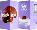 Magic DozeTM Reishi 버섯 보충교재 캡슐 - 60의 조사, Unwind, 초본 보충교재, 긴장 기복, 면역 지원, Vegan, 유기 Reishi 성분