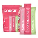 GORGIE Glow 다양성 팩 15 지팡이, 전해질 분말 건강한 음료 혼합, w/Hyaluronic 산, Aquamin, 비타민 C & D, Probiotics, 설탕 없음, Hydration, 피부 관리 및 Gut 균형을 위한 산화 방지제
