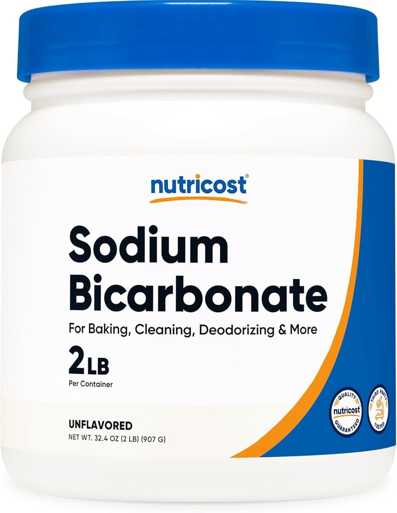 Nutricost 나트륨 중탄산염 (2 LB) - 봉사 당 600mg, 비 GMO, 글루텐 자유로운