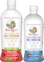 MaryRuth의 액체 모닝 Multivitamin (Strawberry) 및 액체 야간 멀티 무기 (Coconut, 15oz) | Clean Label Project Verified® | 에너지, Bedtime Routine 및 전반적인 건강에 대한 채식 비타민