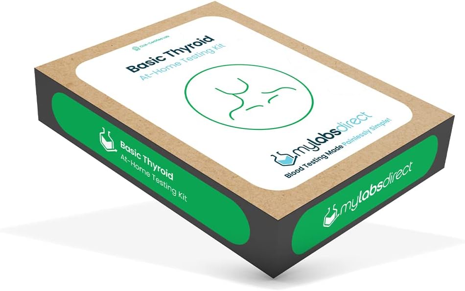 기본 Thyroid at-Home Test Kit | 디스커버리 Hyperthyroidism or Hypothyroidism | TSH, Free T3, Free T4 | CLIA 인증 | 메타볼리즘 - 에너지 레벨 - 무게 관리 | 홈컬렉션