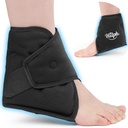 Hilph 발목 얼음 팩 포장은, 발목을 위한 재사용할 수 있는 젤 찬 팩을, 외과 회복, Plantar Fasciitis, 발 고통 기복, Swelling, 여드름 Tendonitis, 검정을 위한 뜨거운 찬 압착합니다