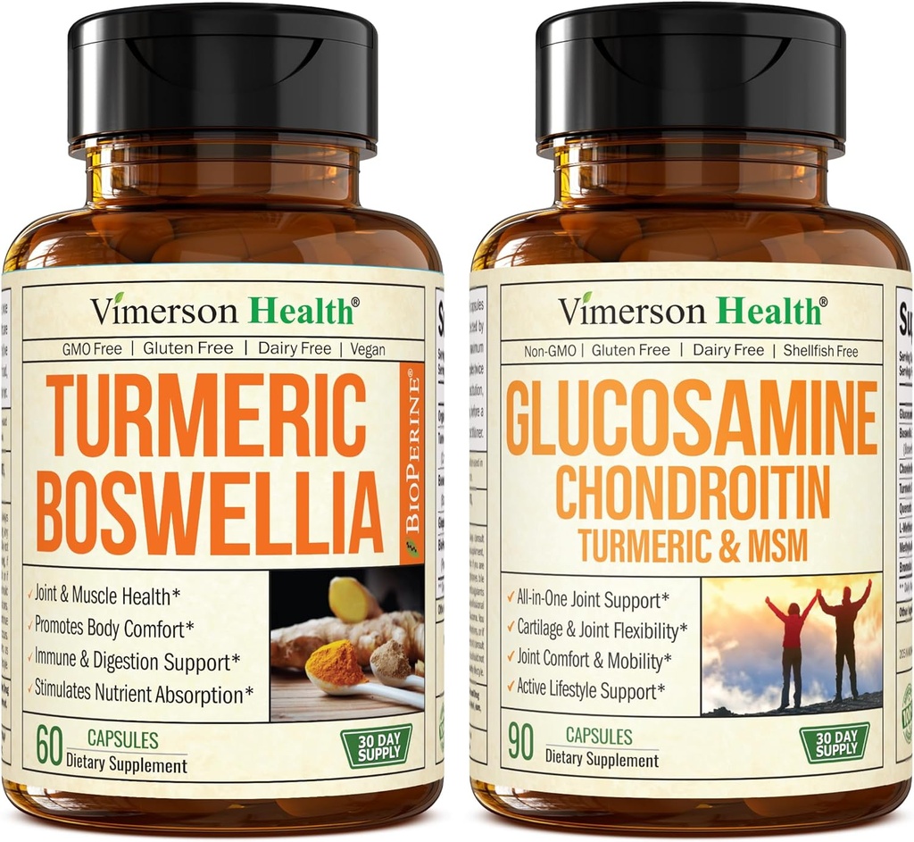 Boswellia Serrata 추출물 & Glucosamine Chondroitin MSM 및 Turmeric 보충교재를 가진 심황 Curcumin 보충교재