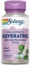 SOLARAY 보장된 힘 Resveratrol, Veg 모자 (Btl 플라스틱) 75mg | 60ct