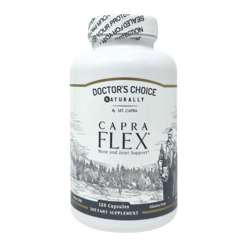 CapraFlex by Mt. Capra | 닭고기 콜라겐, 히알루론산, 심황, 허브와 함께 뼈와 관절 지원 보충 | 30 서빙 - 120 캡슐