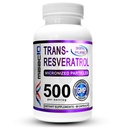 MAAC10 트랜스 Resveratrol 500mg 보충교재 (Micronized 약제 급료 99% 순수한 trans-Resveratrol 추출물 + 우량한 흡수를 위한 BioPerine) (2X 250mg 캡슐 60ct)