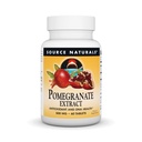 Source Naturals Pomegranate Extract 500mg 전체 과일 Ellagic Acid 산화 방지제 및 추가 섬유 - 60 정제