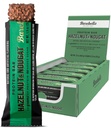 Barebells Protein Bars Hazelnut & Nougat - 12 Count, 1.9oz Bars - 고단백 20g의 단백질 스낵 - 설탕 1g의 초콜릿 단백질 바 - Go Protein Snack & Breakfast Bar