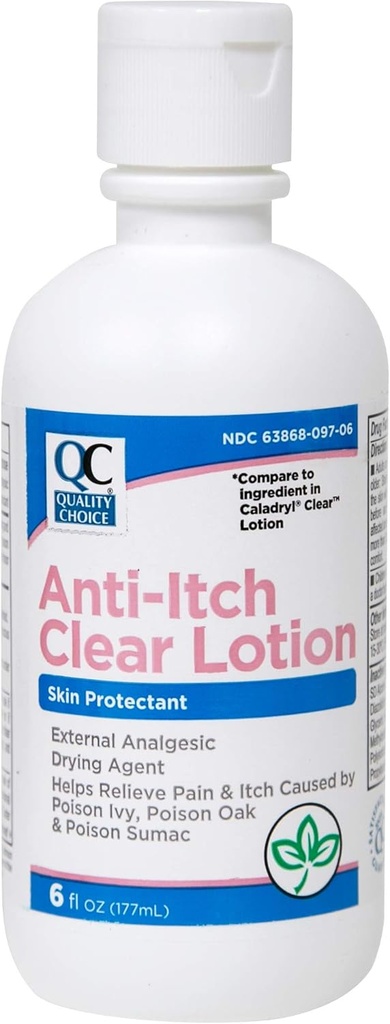 Quality Choice Anti-Itch Clear Lotion 6 oz - 3 팩