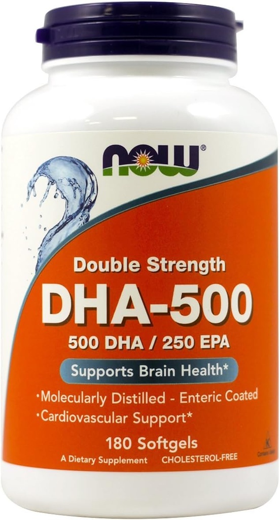 NOW 식품 - Dha- 500Mg 180 Sgels (패치 2)
