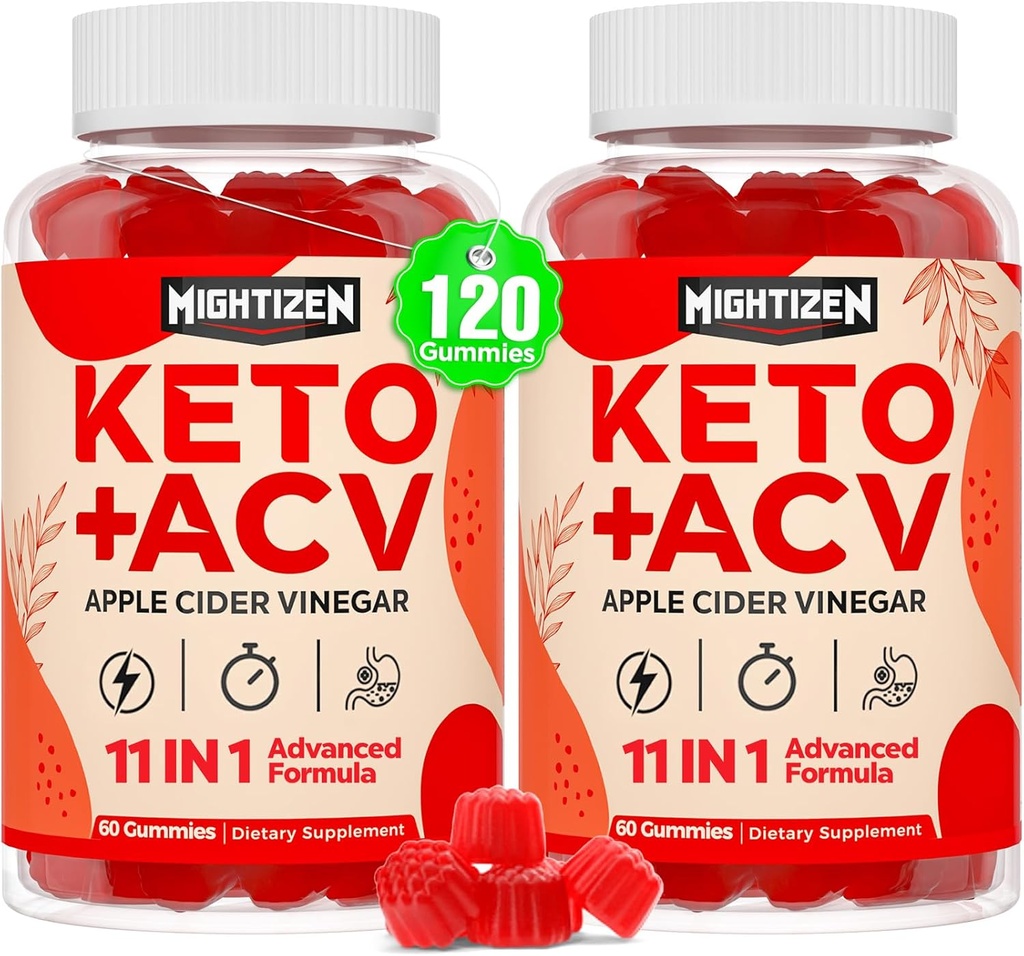 Apple Cider Vinegar Gummies, Green Tea, Probiotics, B12, B6, Keto Support, Apple Cider Vinegar와 함께 최대 강도 Keto Acv Gummies, Digestion & Gut, Vegan, 120 조사