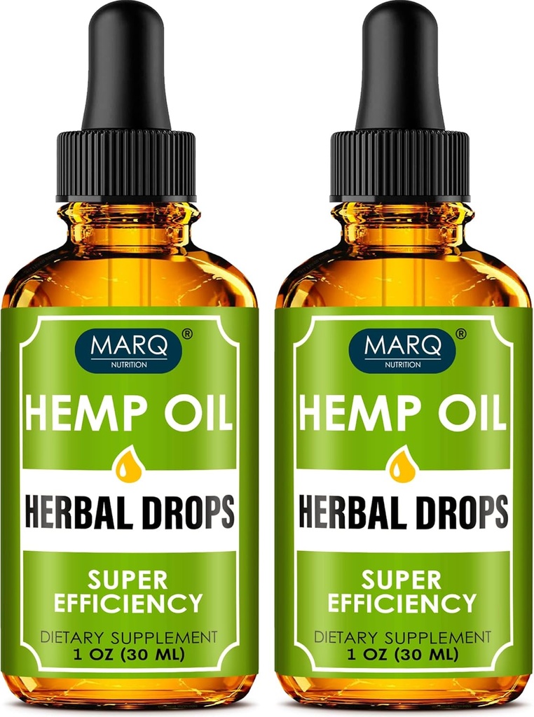 Hеmp Oil (2 Pack) - 500,000 - 콜로라도 Sеed Extract - 천연 오메가 3, 6, 9 소스 - 미국에서 제조 - Providеs Restful Sleep