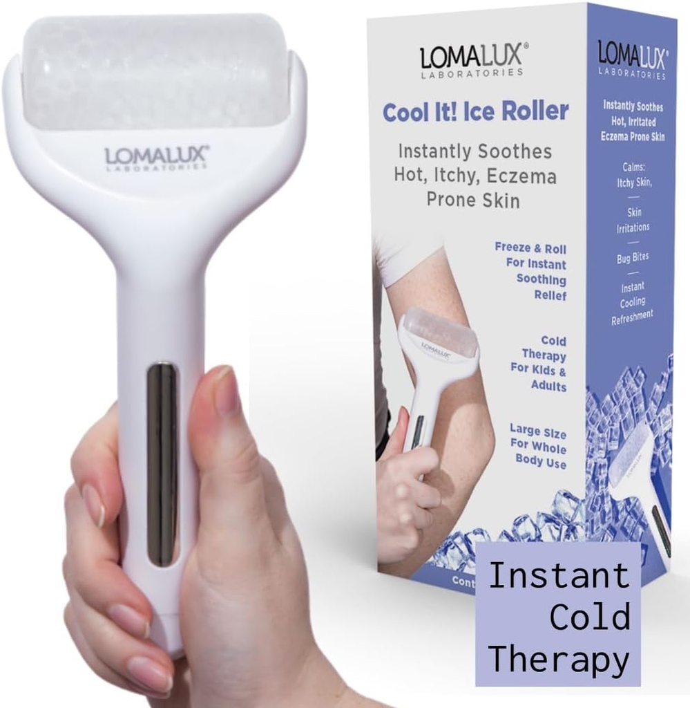Loma 럭스 쿨 IT! ICE 롤러 - 전체적인 몸 찬 치료 Temporarily는 피부 Itch, 피부 Irritation, Eczema, 피부 Rashes, Minor 화상, Sunburn를 구호합니다