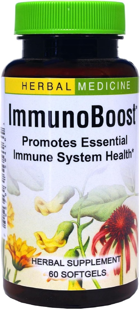 허브 등 Immunoboost - 면역 시스템 지원을위한 초본 보충 - Echinacea Angustifolia, Astragalus 및 Calendula와 면역 건강 지원 - 글루텐 - 무료 60 Softgels (60 인분)